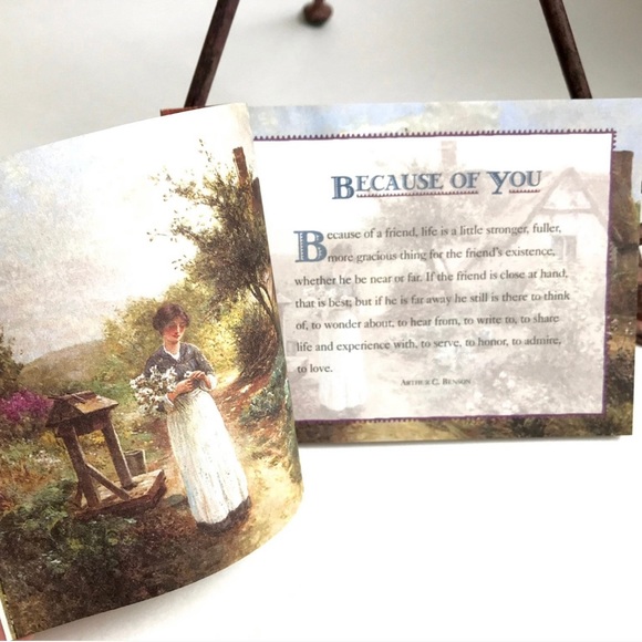 Vtg Friendship Quote Book, Happy is the House that Shelters a Friend, Xmas Gift - Picture 6 of 10